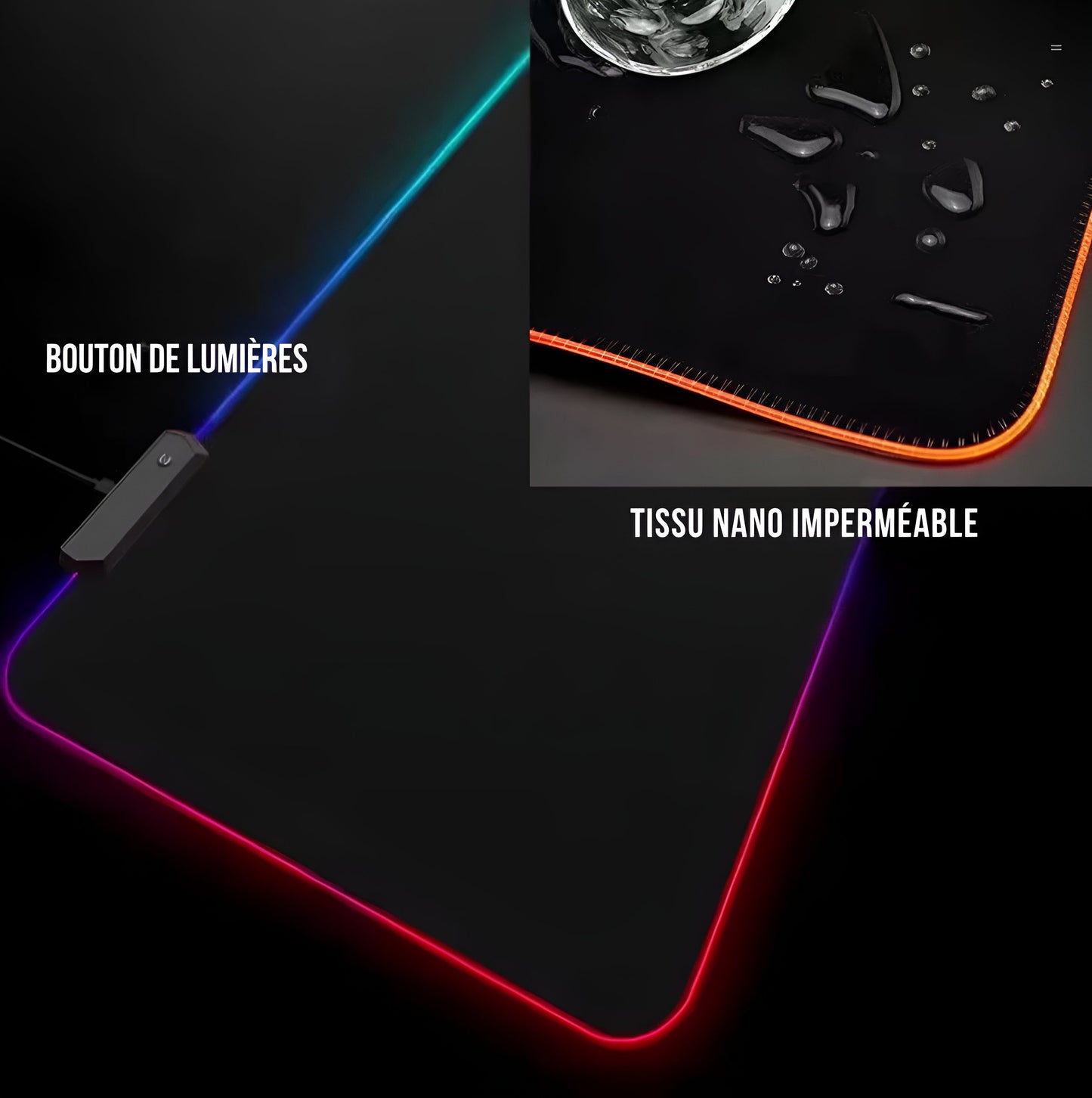 Tapis de Souris LED Personnalisable