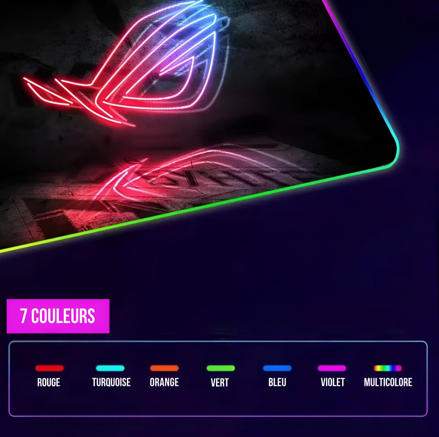 Tapis de Souris LED Personnalisable