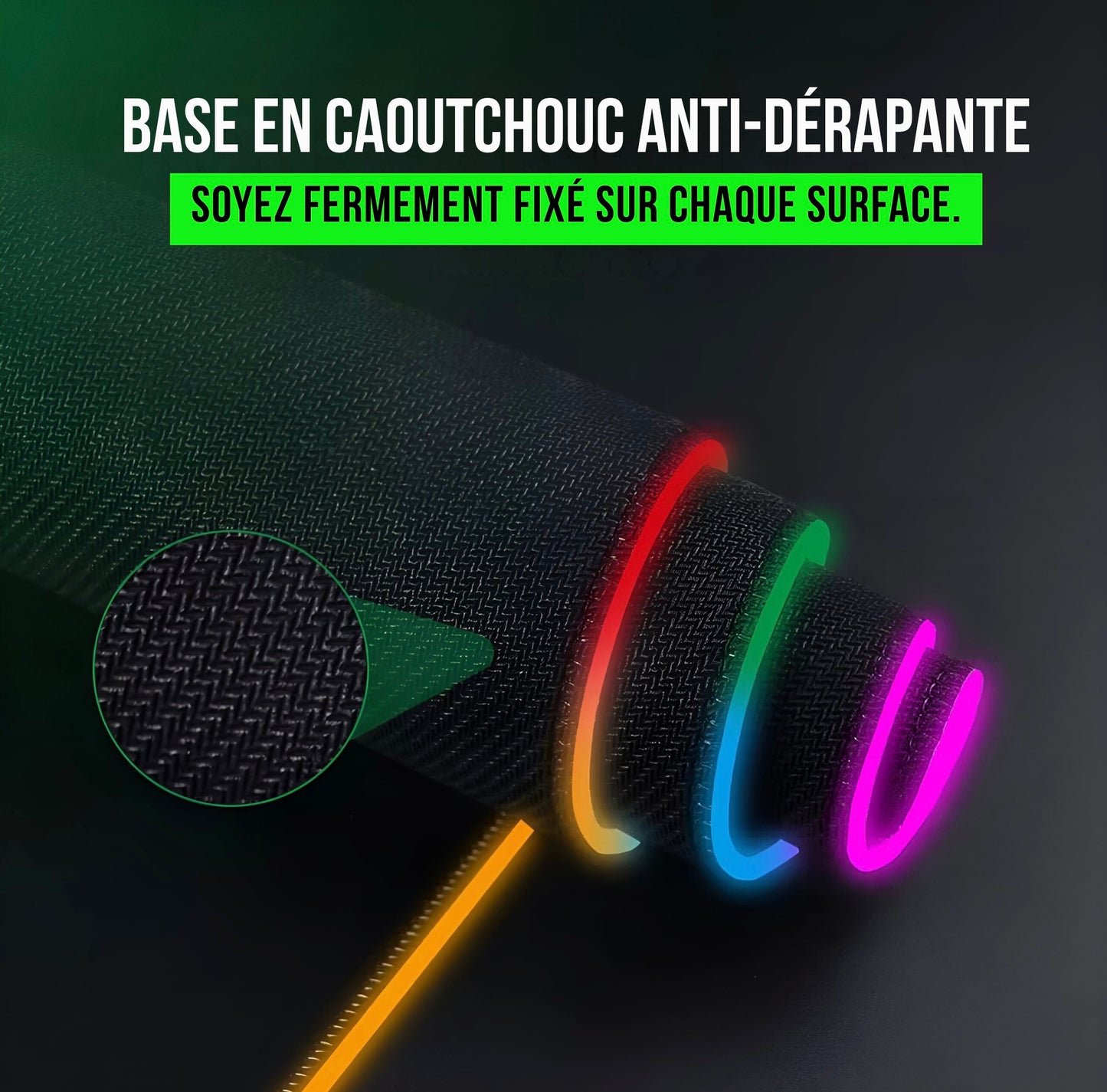 Tapis de Souris LED + Double Charge Induction