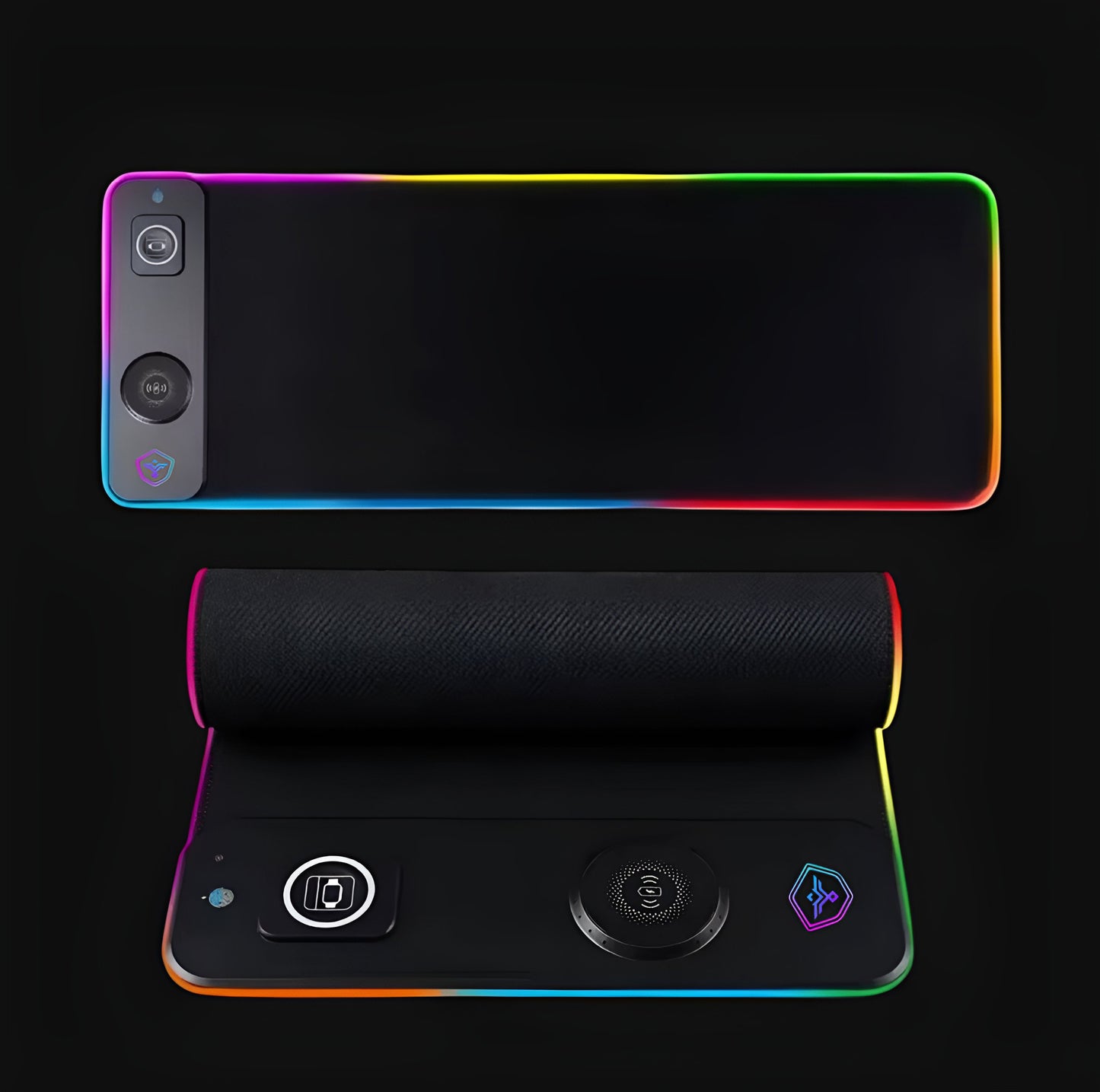 Tapis de Souris LED + Double Charge Induction