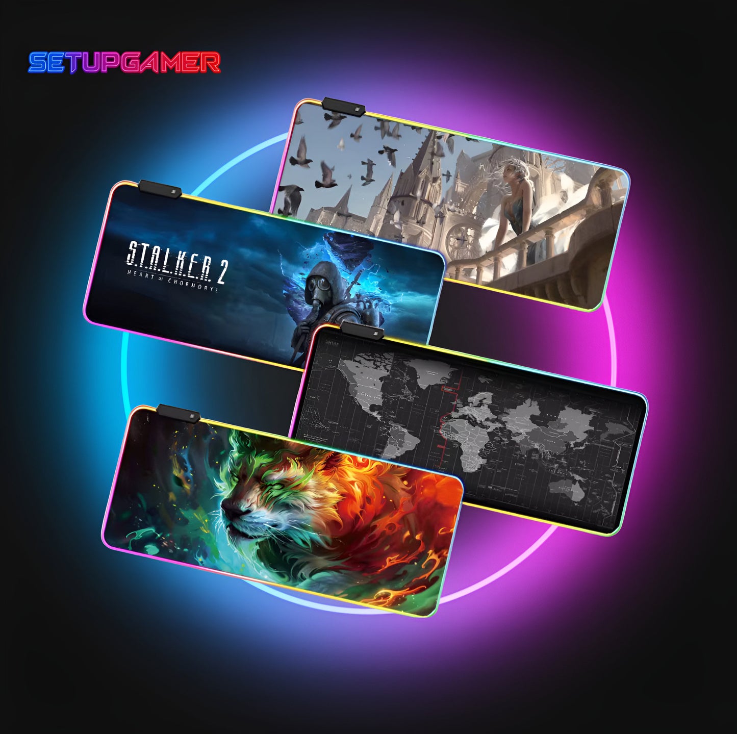 Tapis de Souris LED Personnalisable